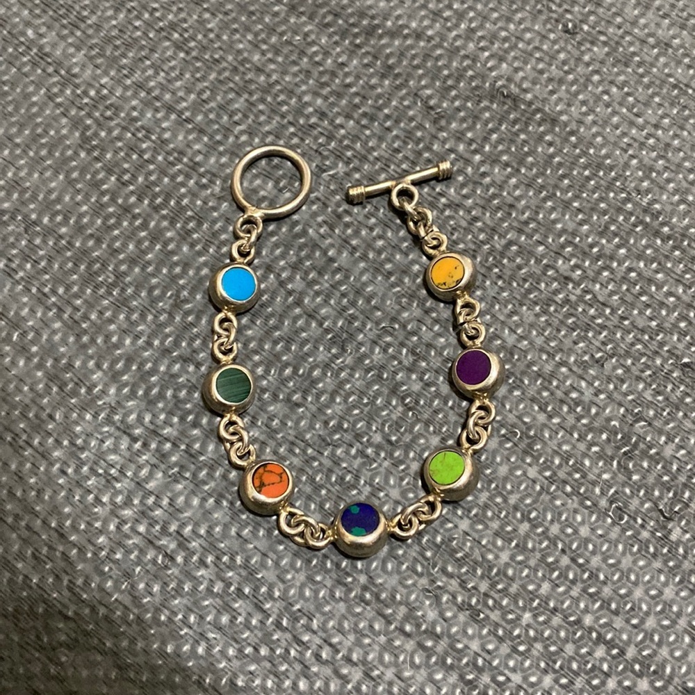 Vintage 925 Mexico stamped sterling bracelet